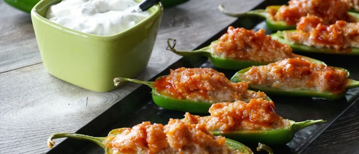 Cheddar Cheese Stuffed Jalapeños Peppers 