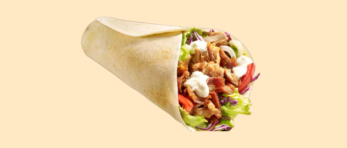 Chicken Tikka Wrap Meal 